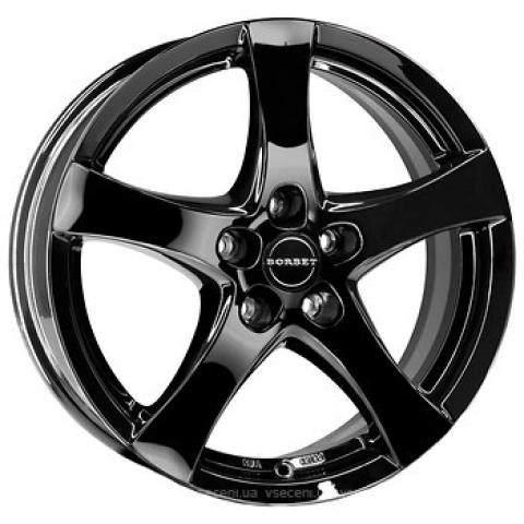 Borbet F W7 R17 PCD5x108 ET40 DIA72.5 gloss black